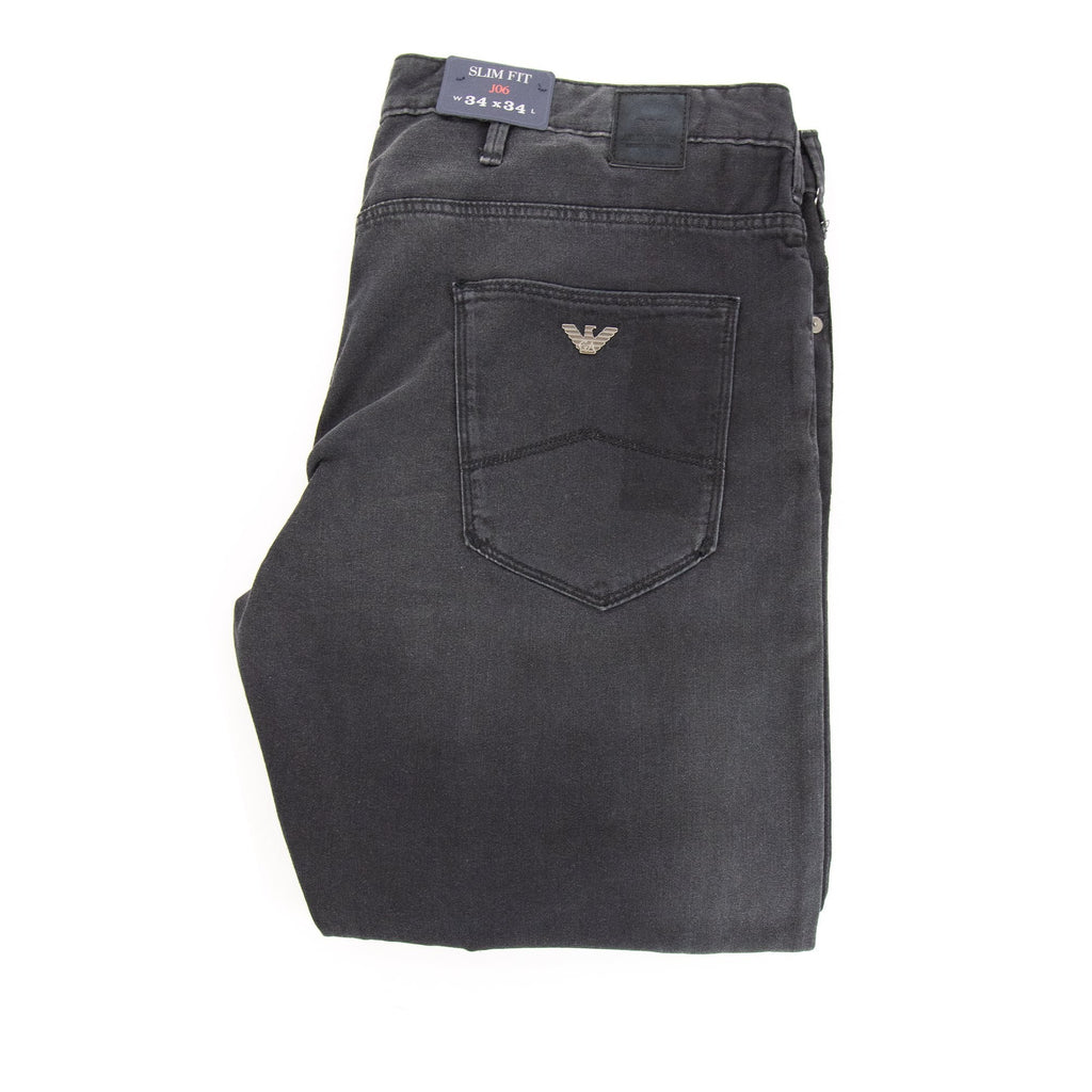 Armani Jeans Slim Fit J06 Black Soft Denim Black Denim 900