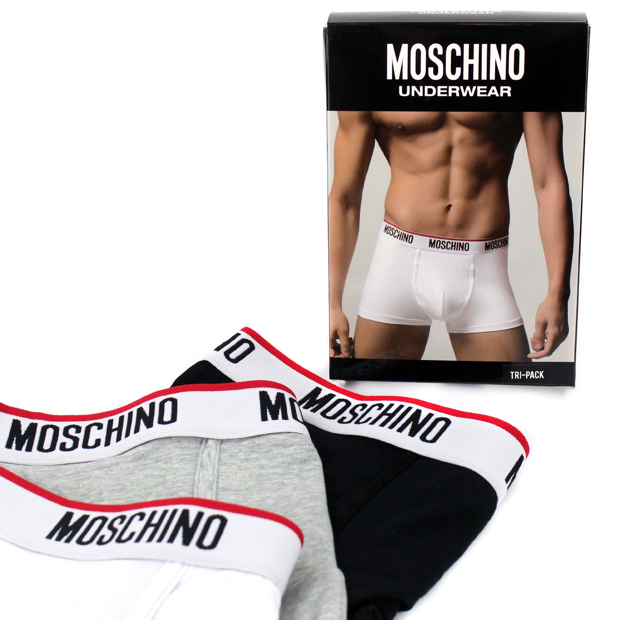 Moschino Underwear Logo 3 Pack Boxer Shorts Multi 5555