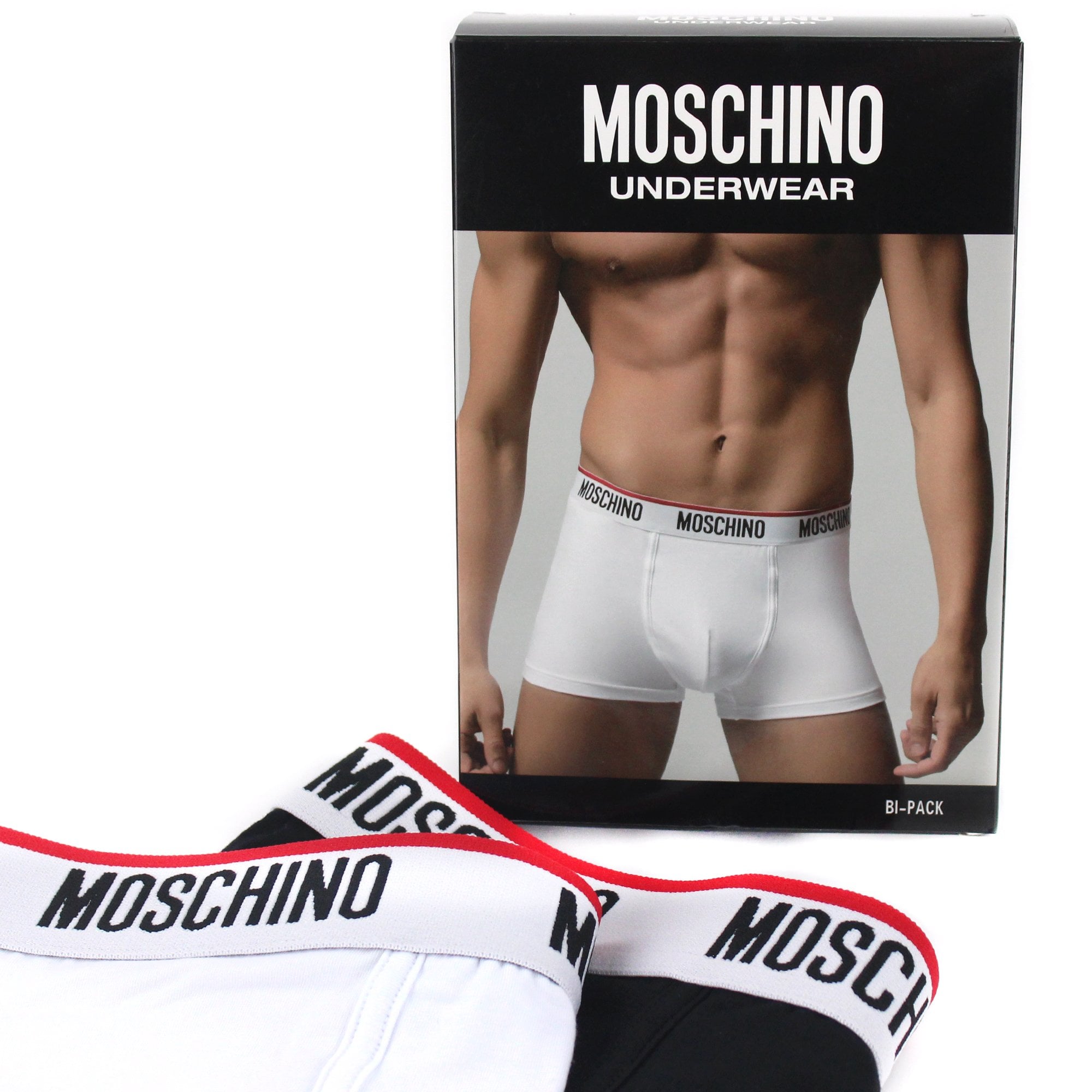 Moschino Underwear Logo Set Of 2 Boxer Shorts Black/white