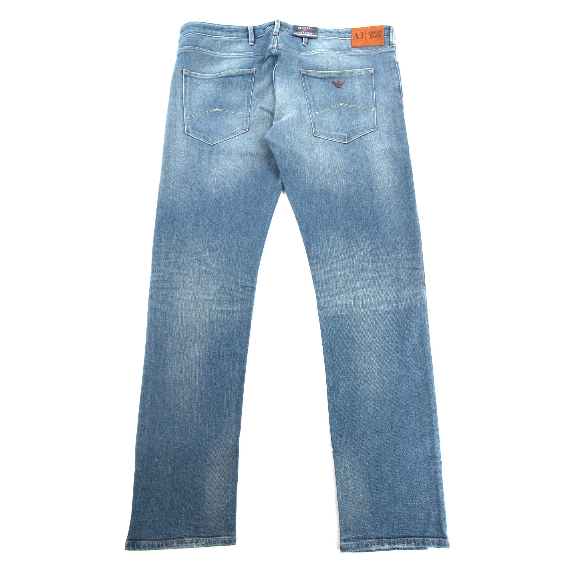 Armani Jeans Yellow Stitch J06 Slim Fit Jean