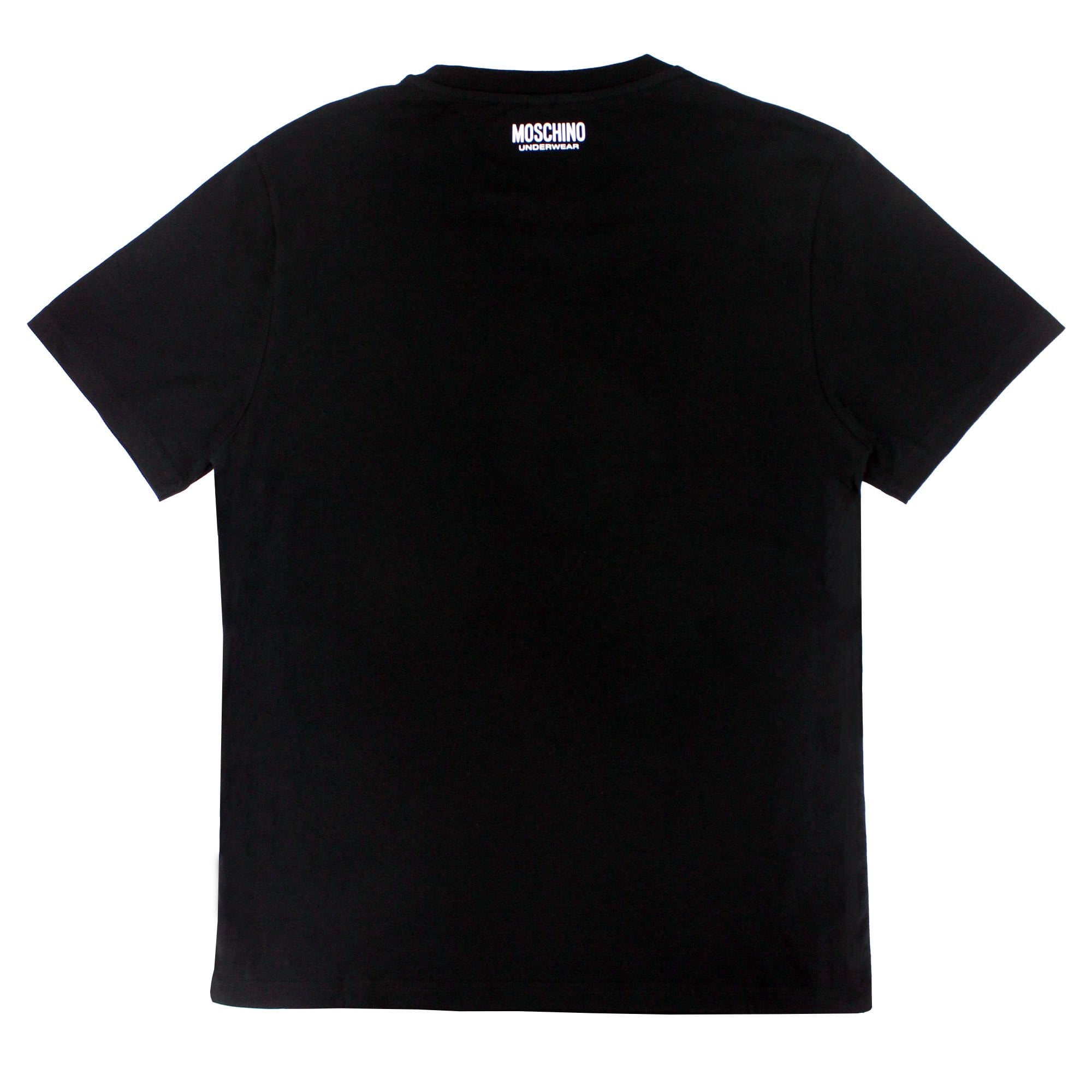 Moschino Underwear Side Tape Logo T Shirt Black 0555