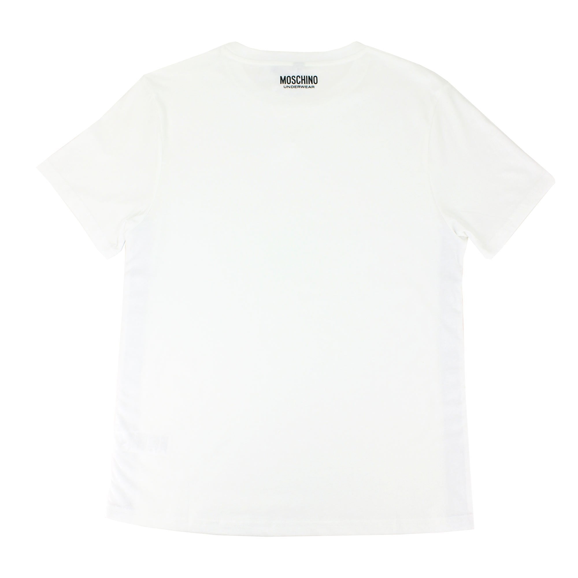 Moschino Underwear Side Tape Logo T Shirt White 0001