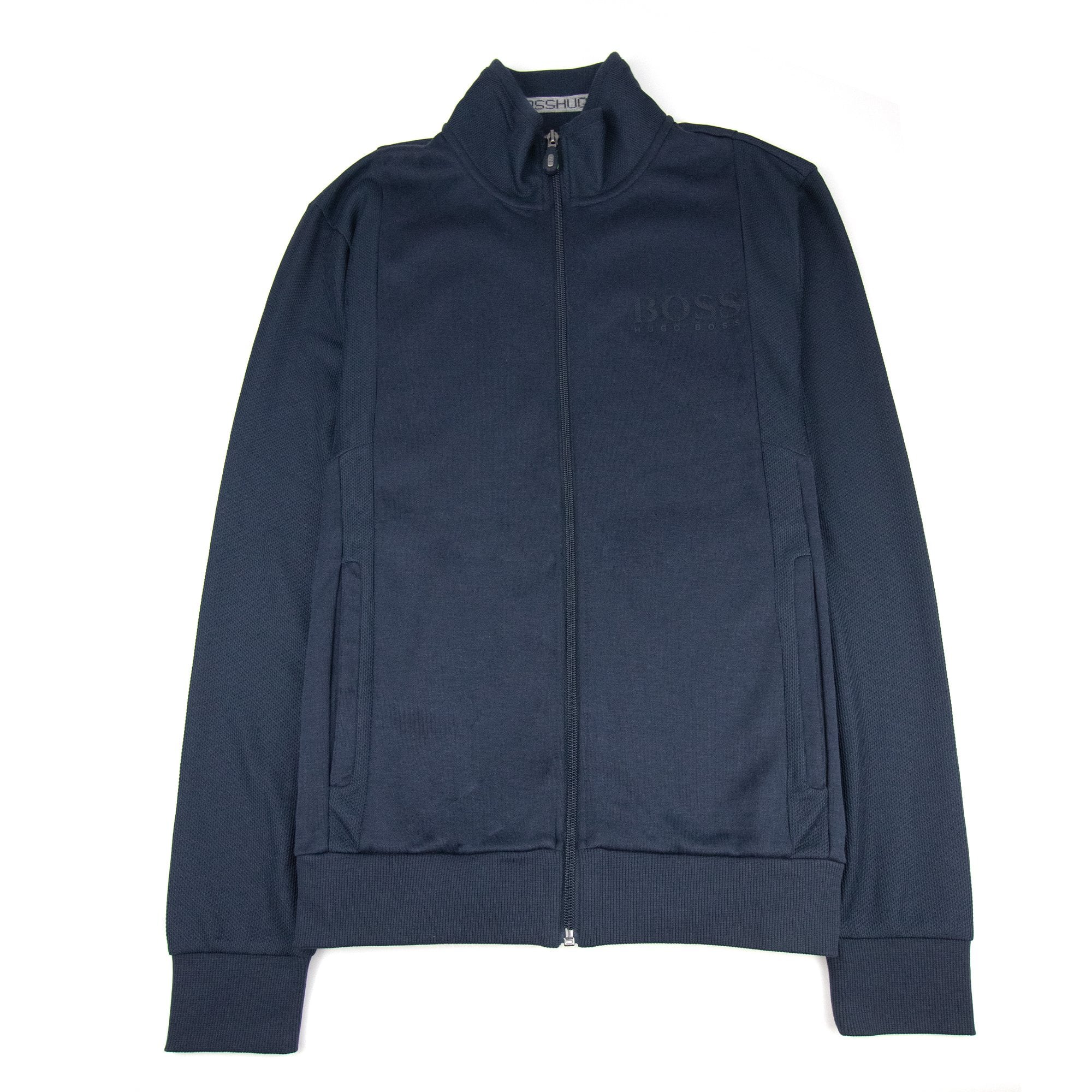 Hugo Boss Full Zip Funnel Neck Navy 410