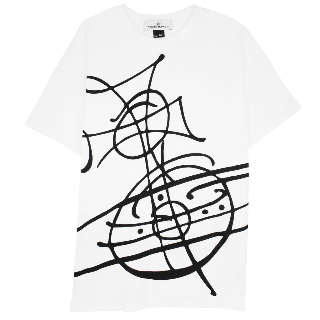 Vivienne Westwood Graffiti Orb Classic T Shirt White