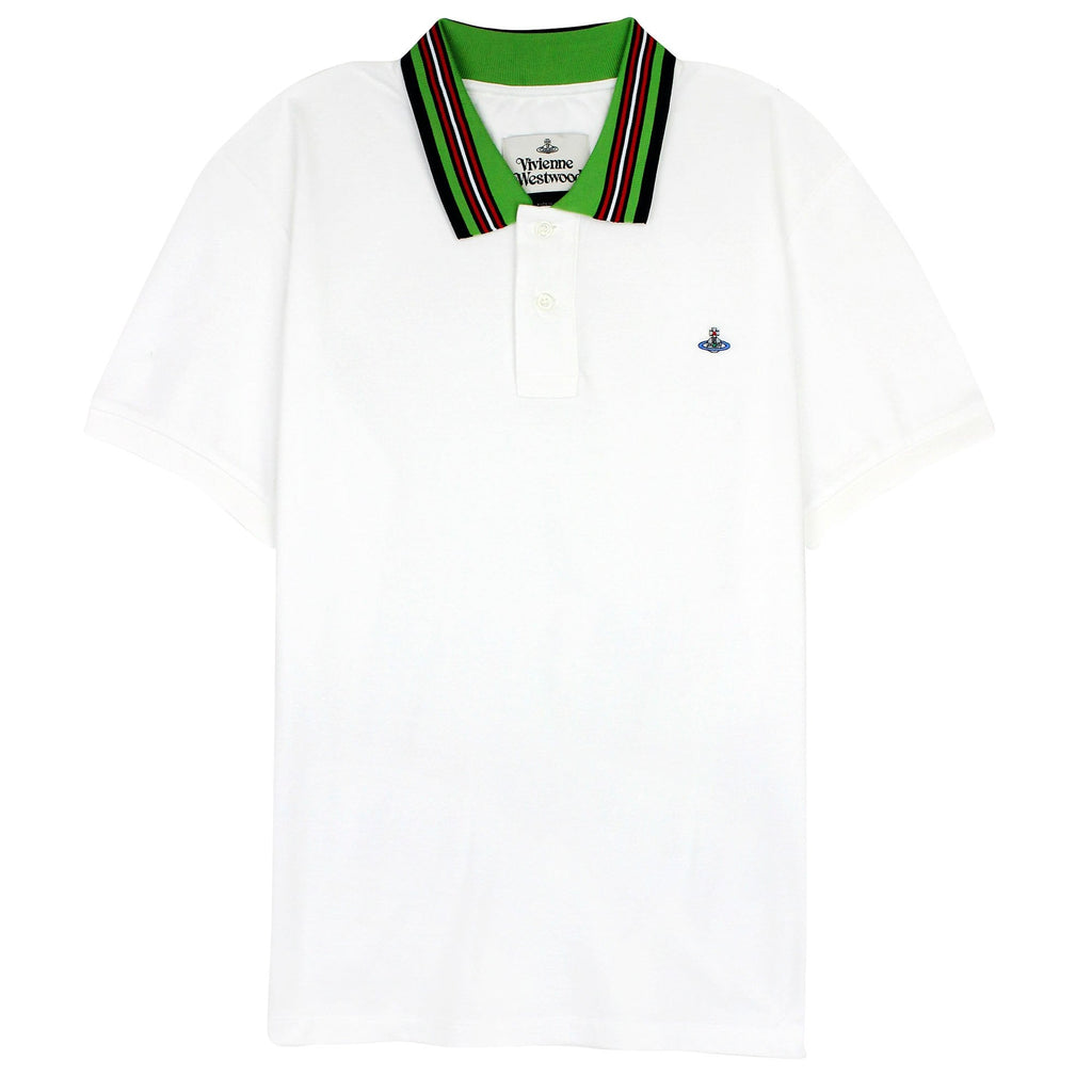 Vivienne Westwood Classic Polo Stripe Collar White