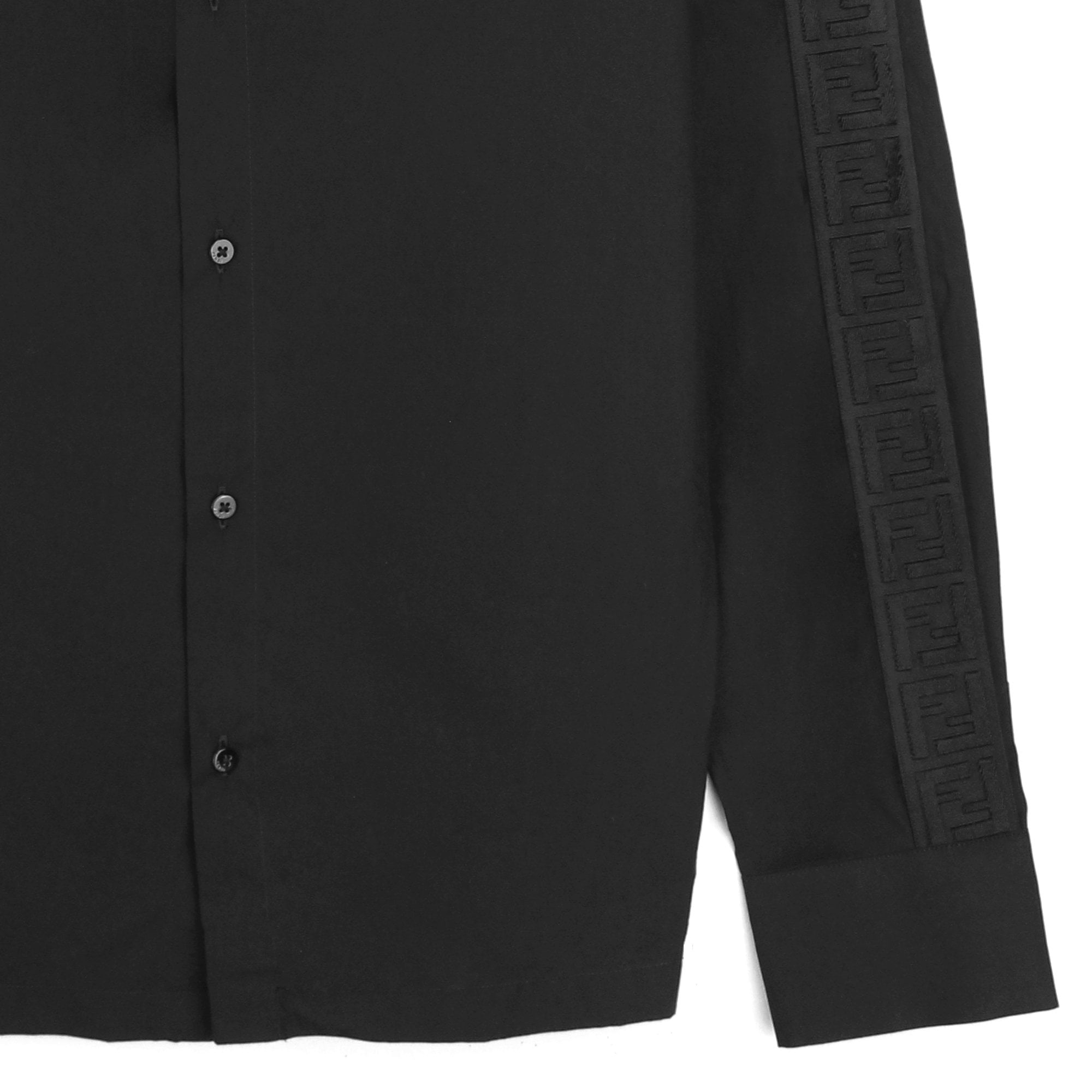 Fendi Embossed Jacquard FF Logo Shirt Black