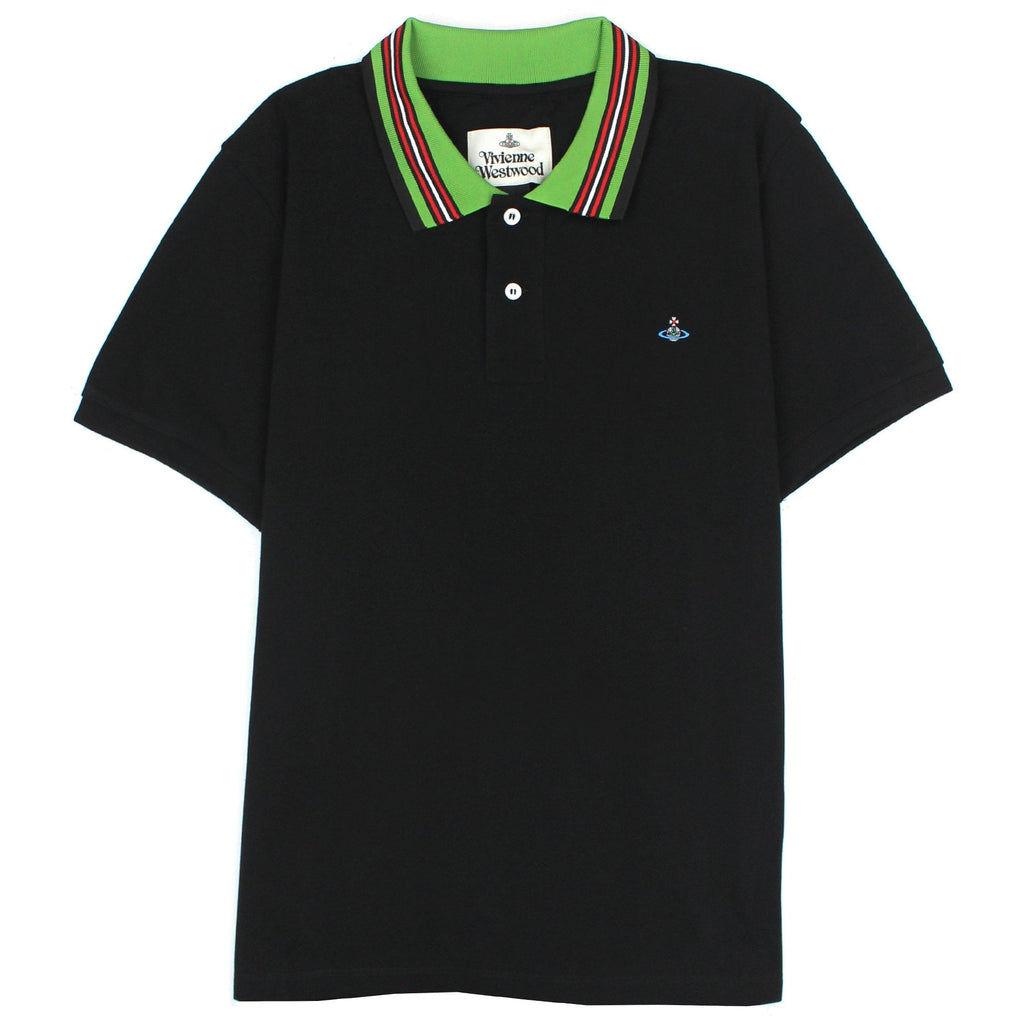 Vivienne Westwood Classic Polo Stripe Collar Black