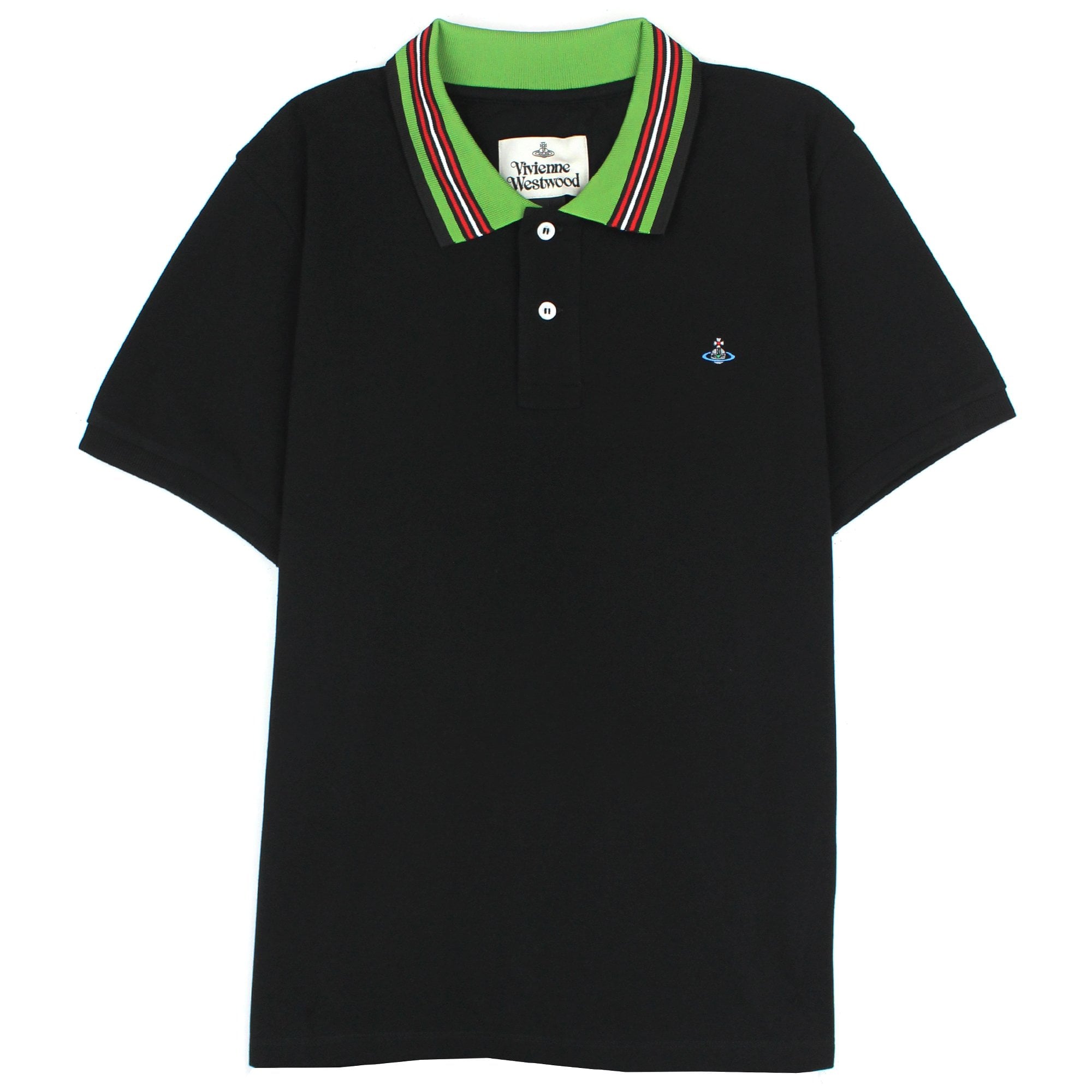 Vivienne Westwood Classic Polo Stripe Collar Black