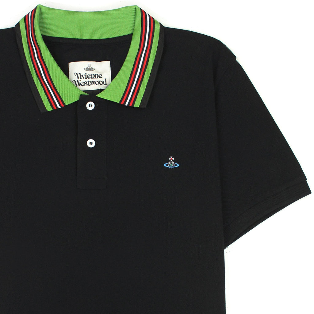Vivienne Westwood Classic Polo Stripe Collar Black