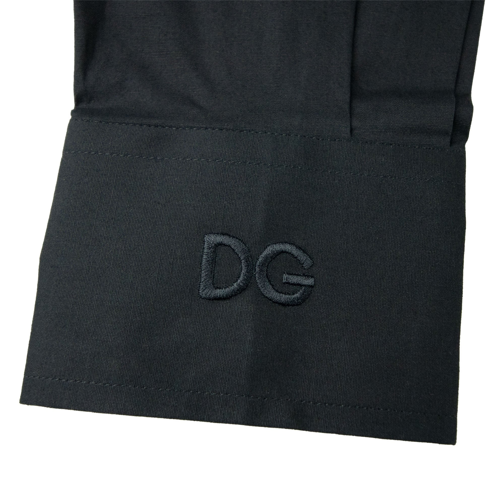 Dolce & Gabbana Gold Fit Logo On Sleeve Shirt Black