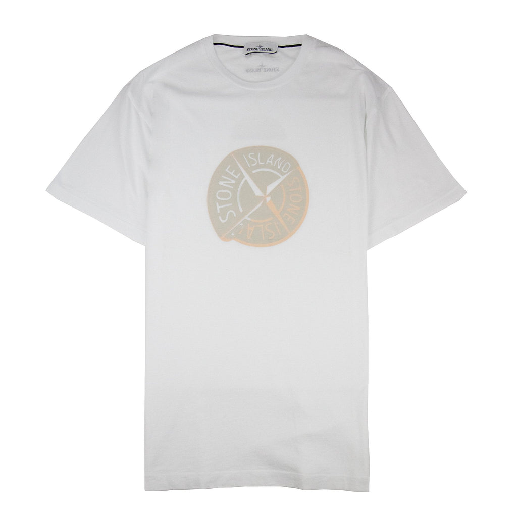 Stone Island Rubber Compass Logo Tshirt White