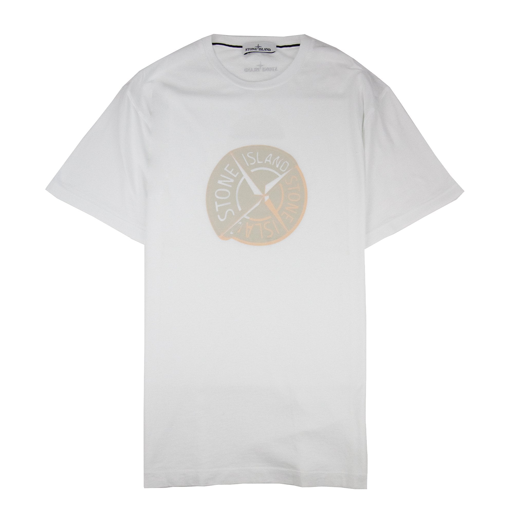 Stone Island Rubber Compass Logo Tshirt White