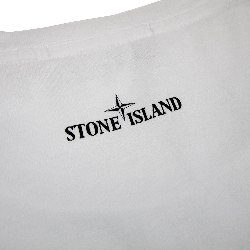 Stone Island Rubber Compass Logo Tshirt White