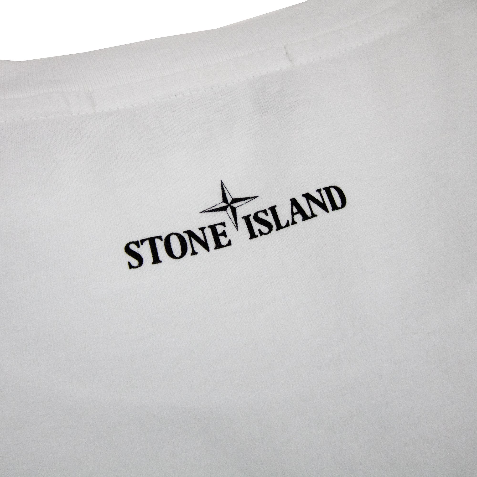 Stone Island Rubber Compass Logo Tshirt White