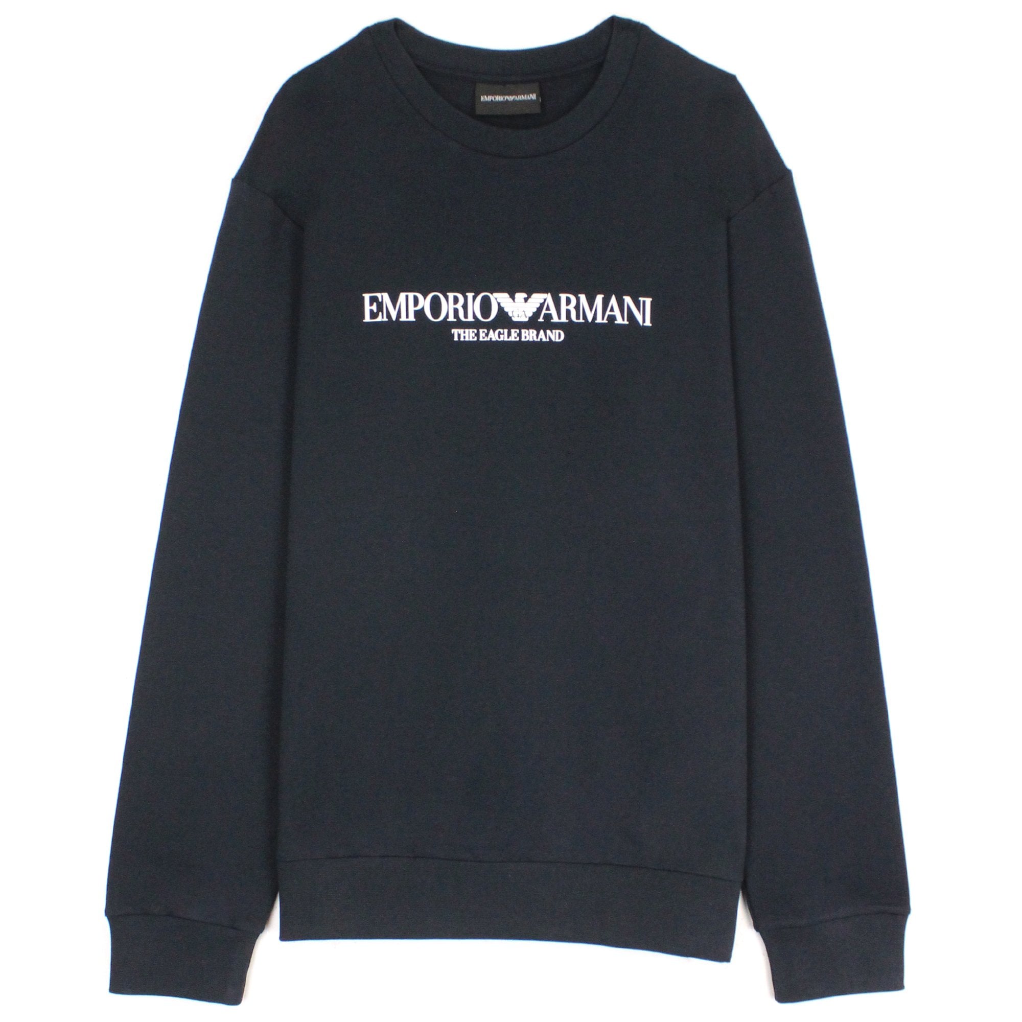 Emporio Armani Logo Print Sweatshirt Blue Navy 0922
