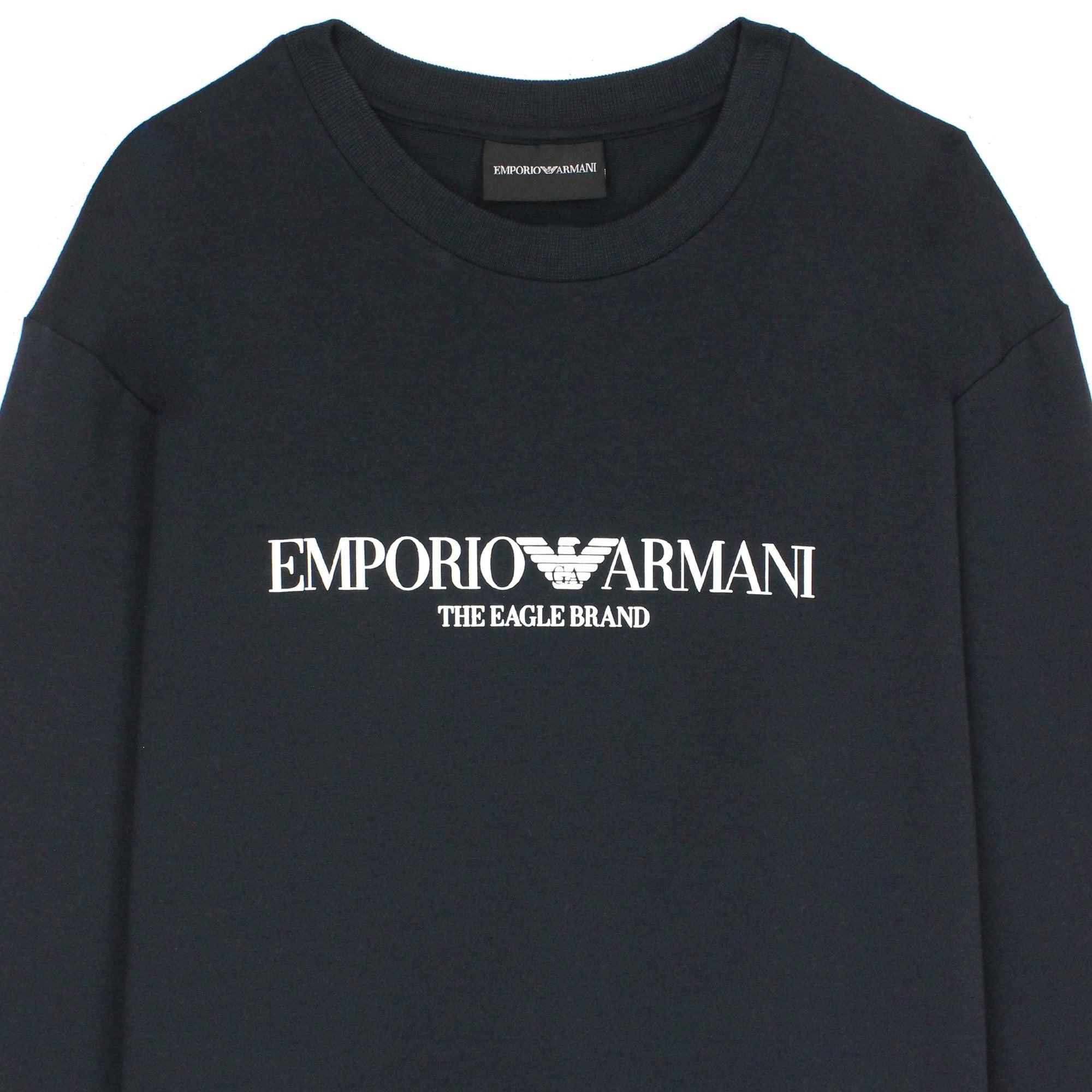 Emporio Armani Logo Print Sweatshirt Blue Navy 0922