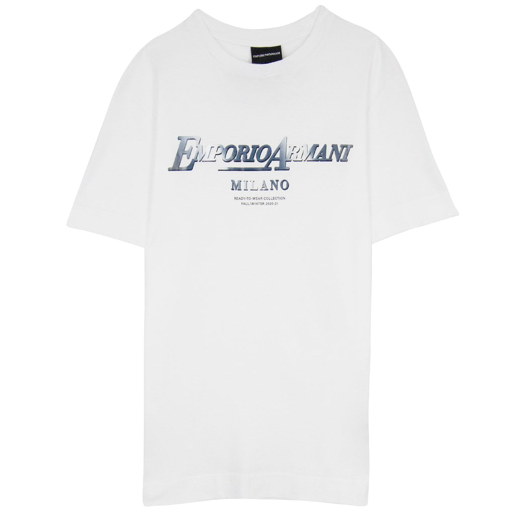 Emporio Armani Ready To Wear Logo T Shirt White 001