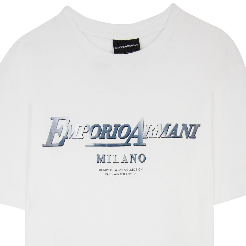Emporio Armani Ready To Wear Logo T Shirt White 001