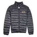 Ea7 funnel Neck Puffa jacket Black/gold