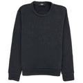 Fendi Brand Tape Crewneck Sweatshirt Black