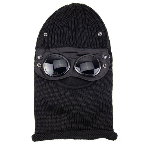 C.P. Company Merino Wool Goggle Balaclava Black 999