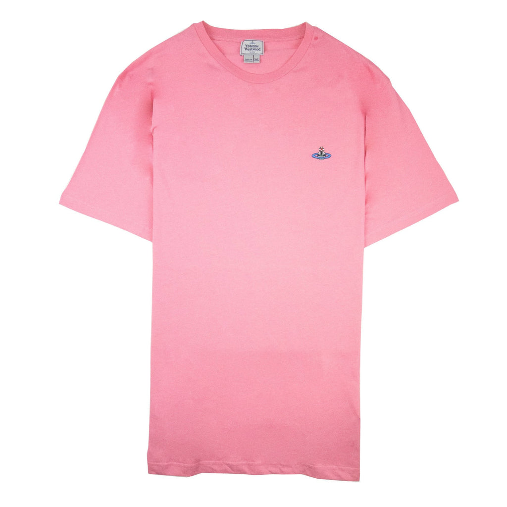 Vivienne Westwood Embroidered Logo T Shirt Pink