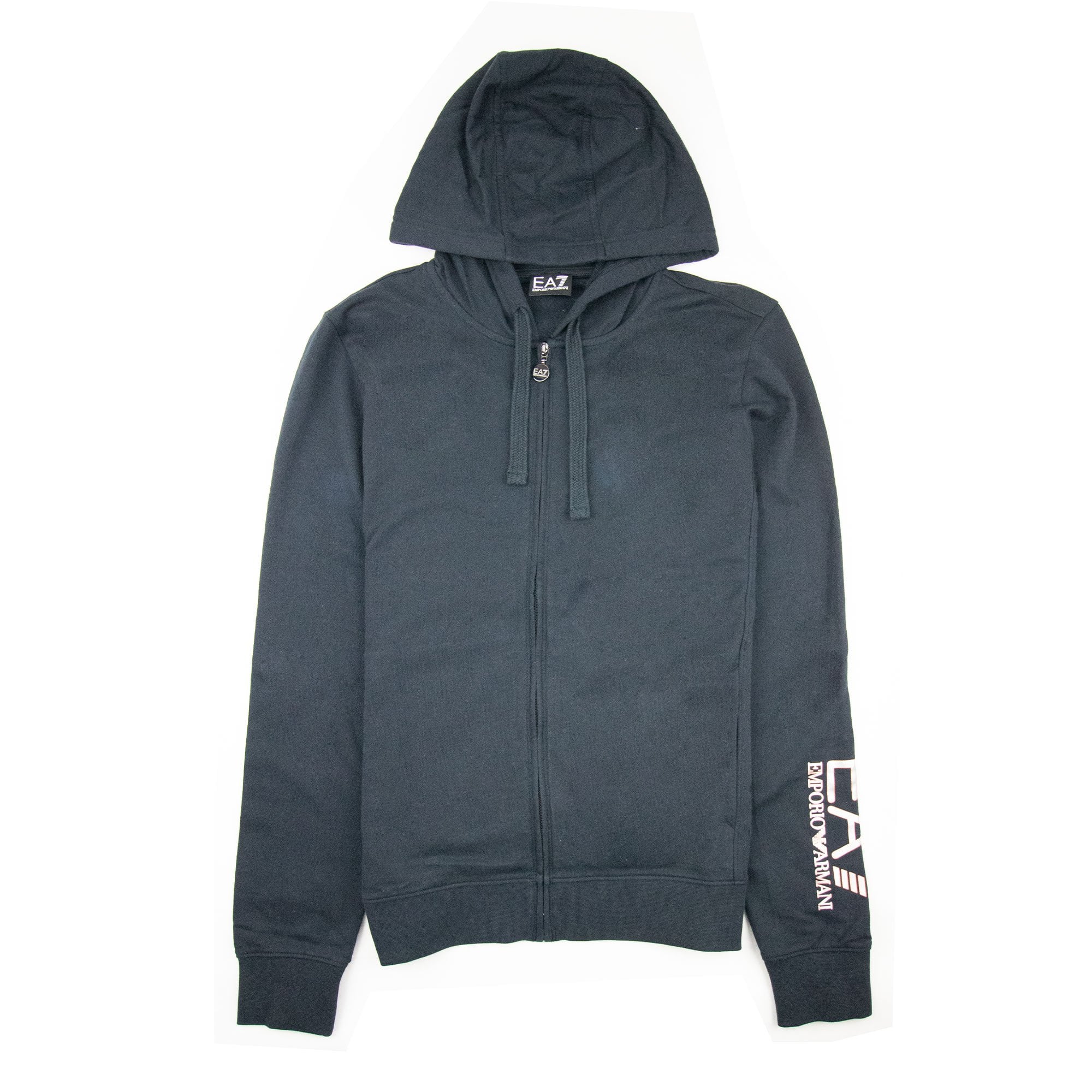 EA7 3D Arm Logo Hooded Sweatshirt Dark Blue