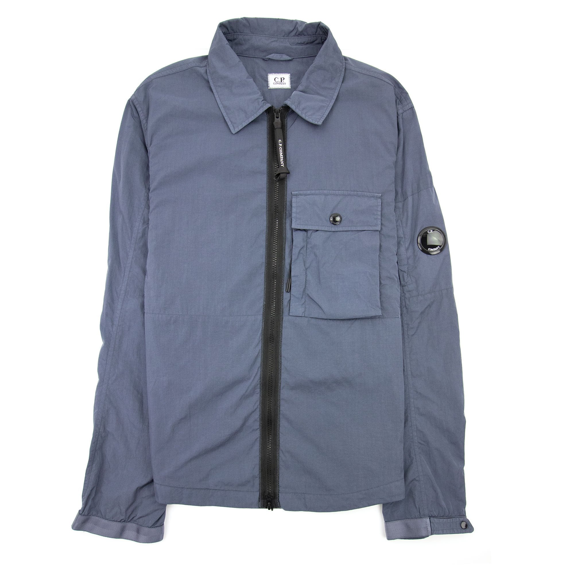 C.P. Company Arm Lens Nylon Overshirt Blue 884