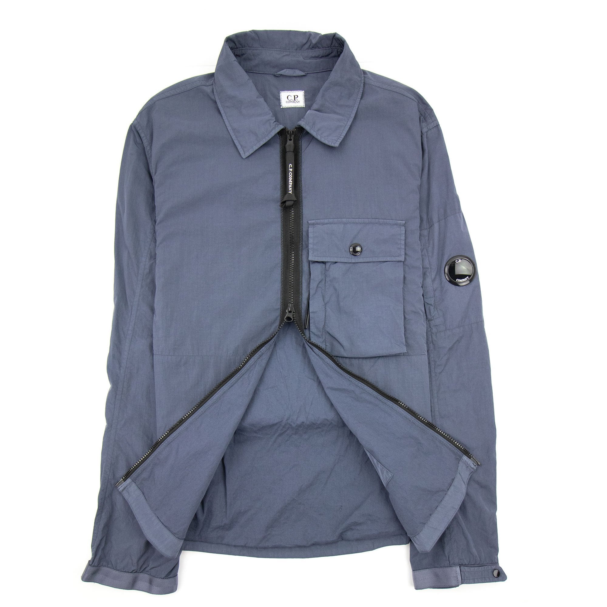 C.P. Company Arm Lens Nylon Overshirt Blue 884