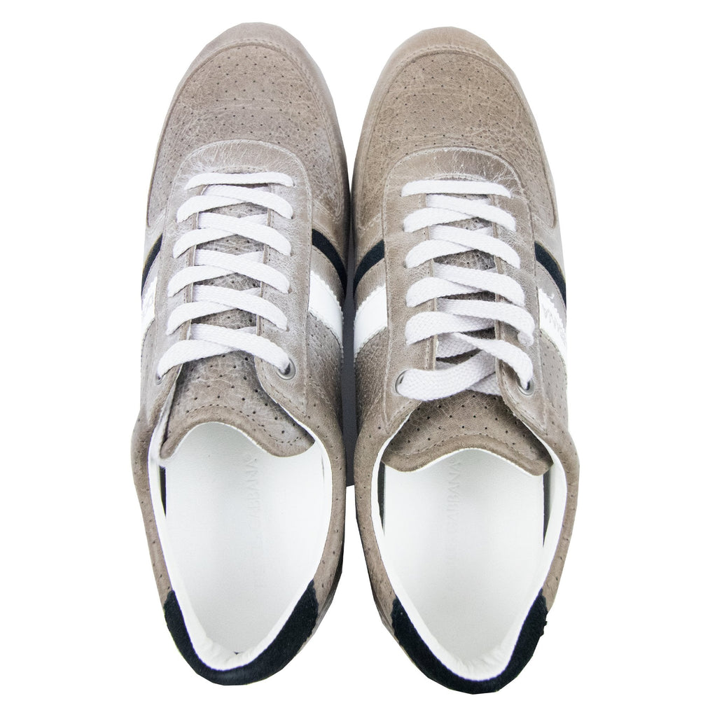 Dolce & Gabbana Vintage Leather Sneakers Ecru