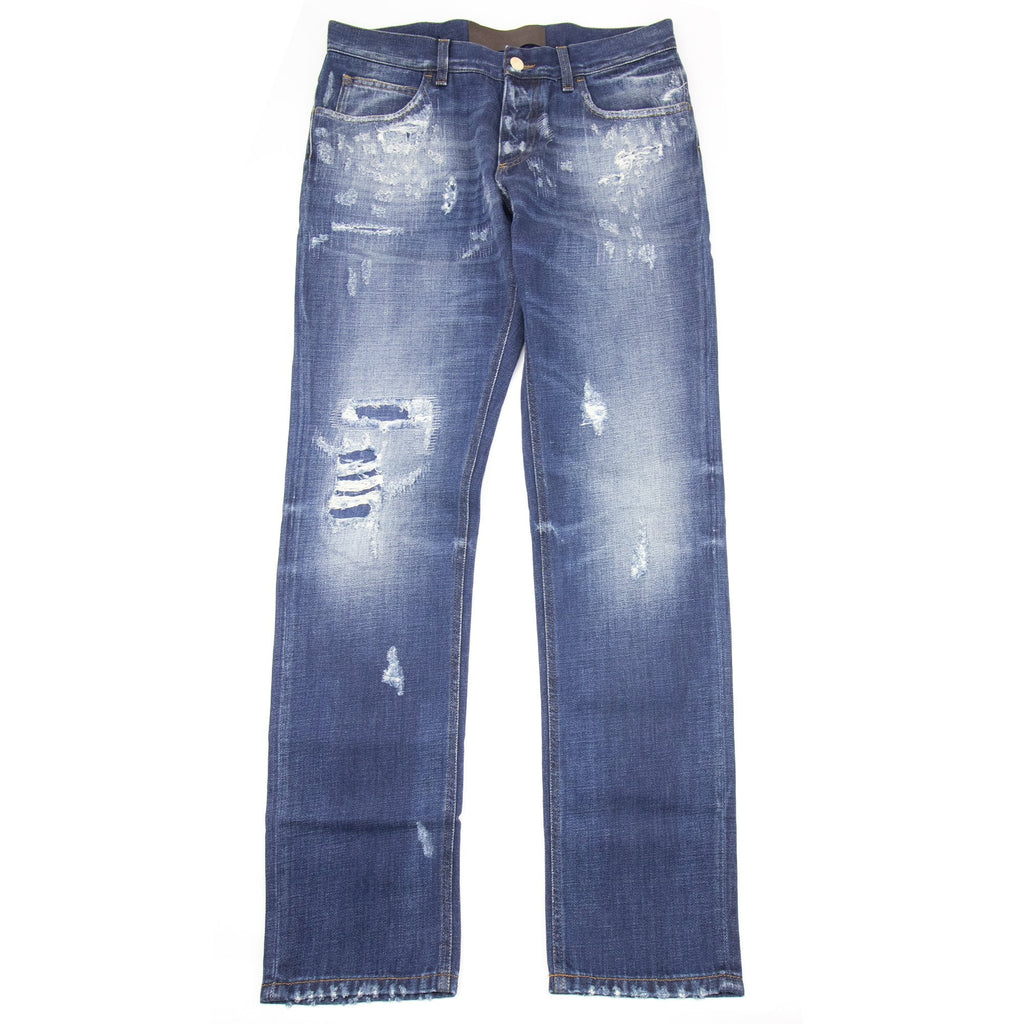 Dolce & Gabbana Classic 18 Ripped Jeans Dark Blue