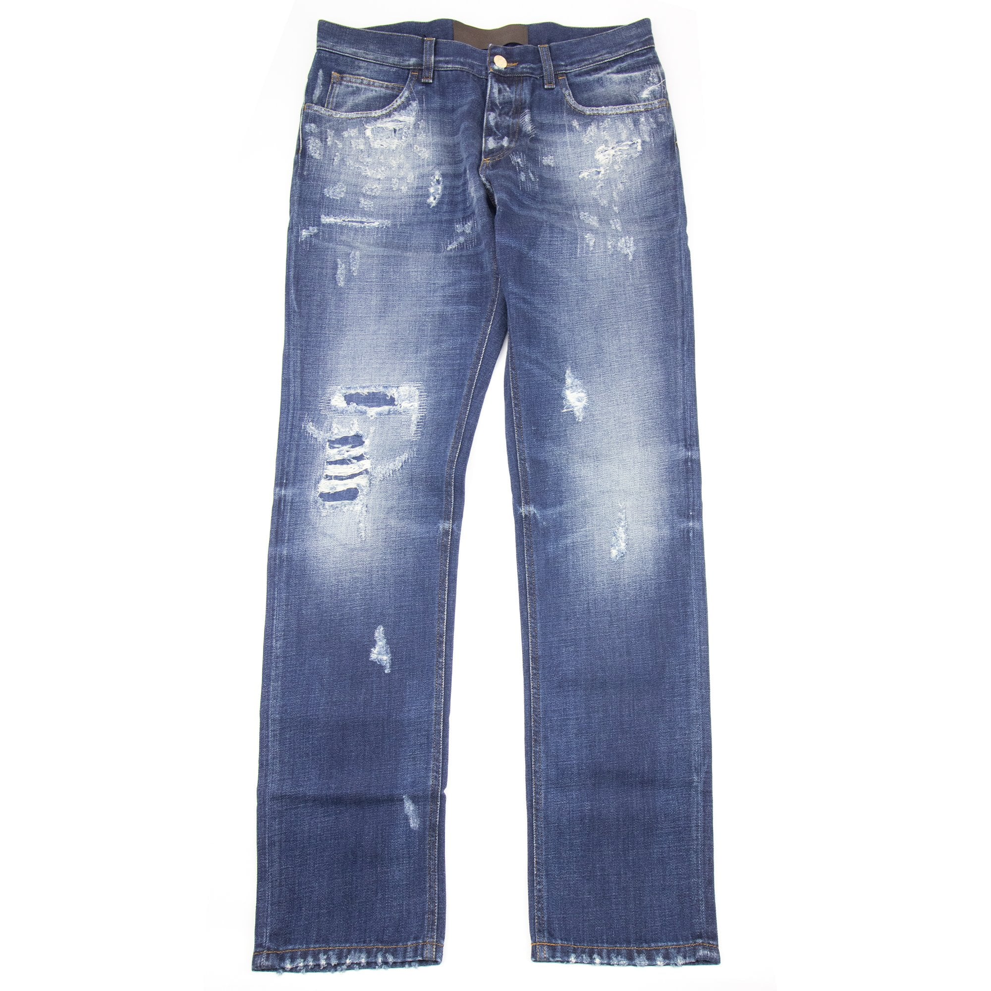 Dolce & Gabbana Classic 18 Ripped Jeans Dark Blue