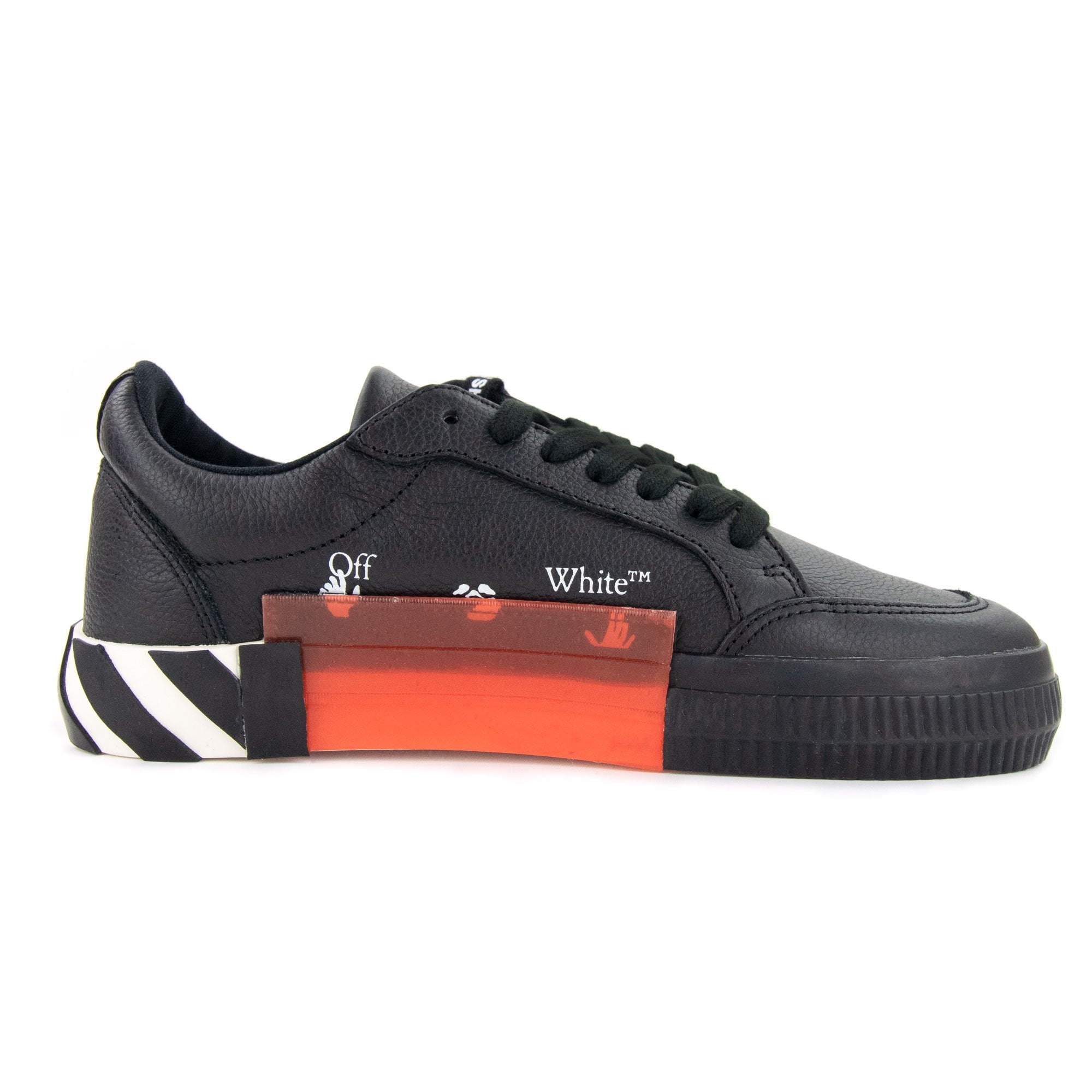 Off White Low Vulcanized Sneaker Black/white