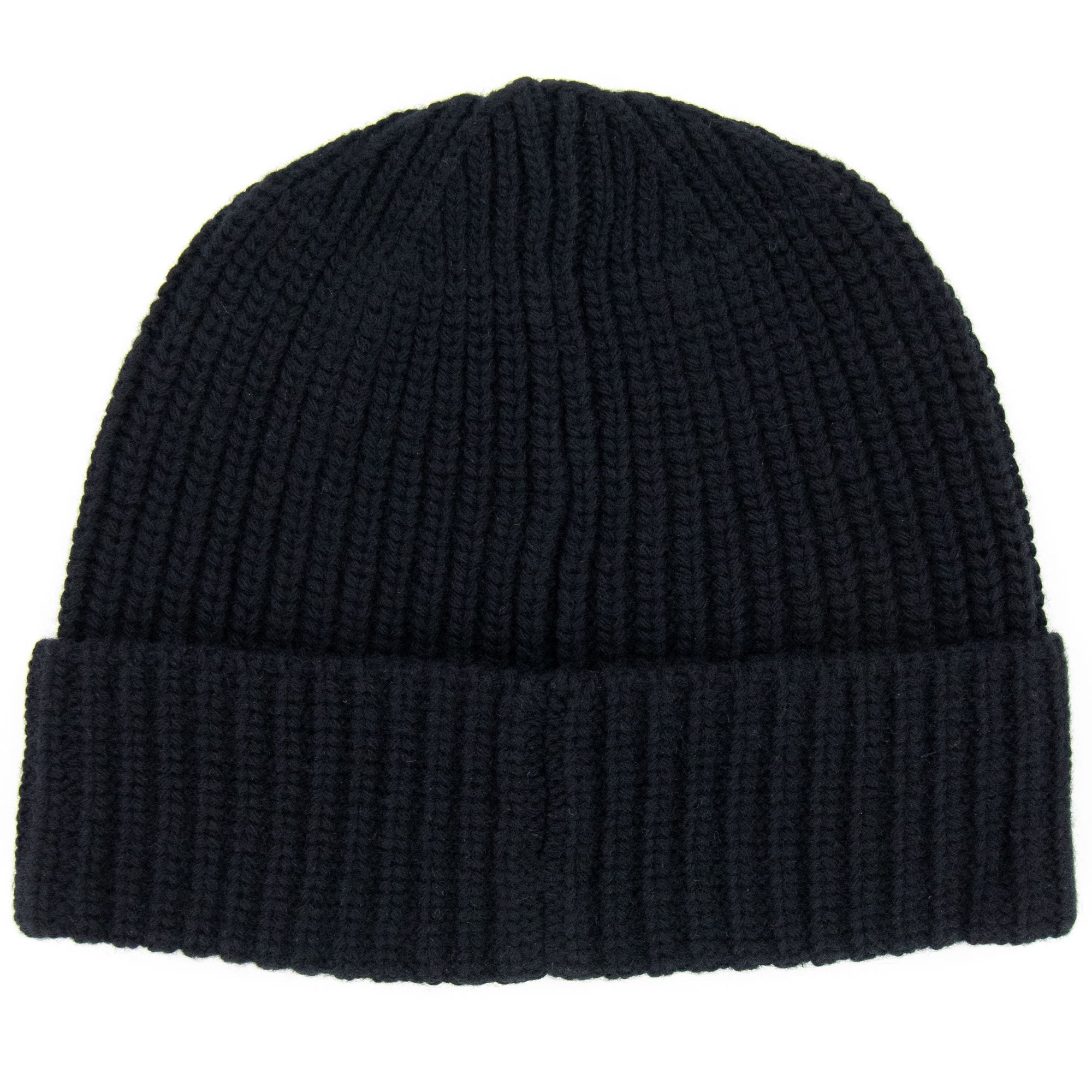 Stone Island Logo Wool Knit Beanie Black V0029