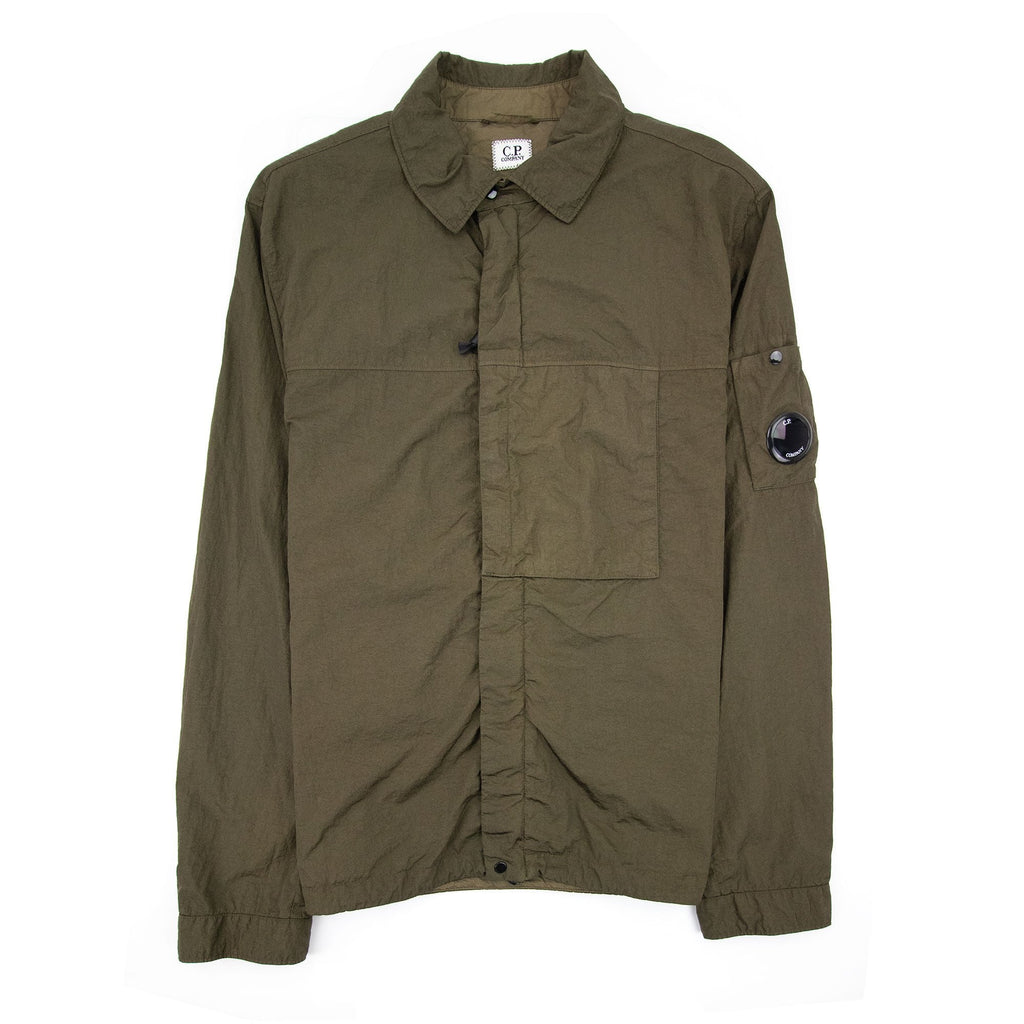 C.P. Company Nylon Zip Up Overshirt Green 683