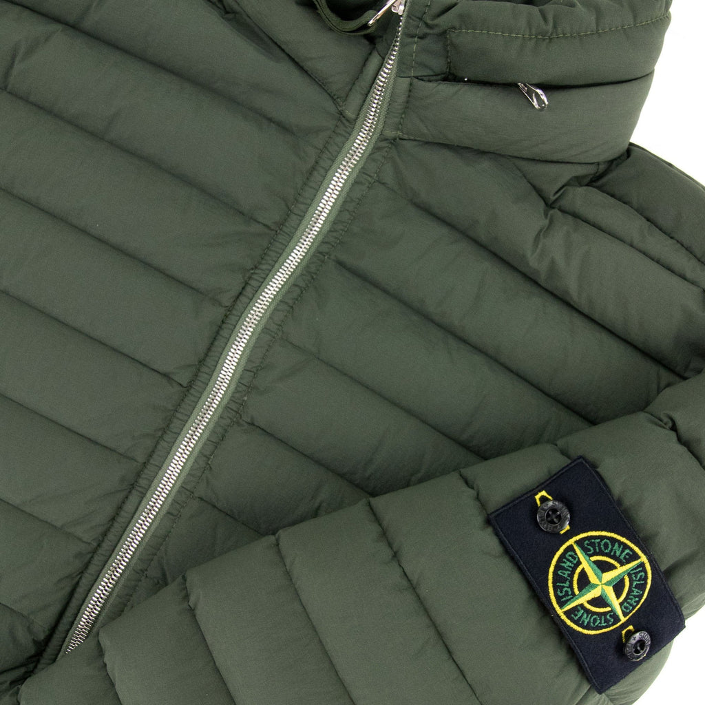 Stone Island Loom Woven Down Chambers Jacket Khaki V0059