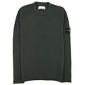 Stone Island Ribbon Knitted Crewneck Sweatshirt Dark Green V0058