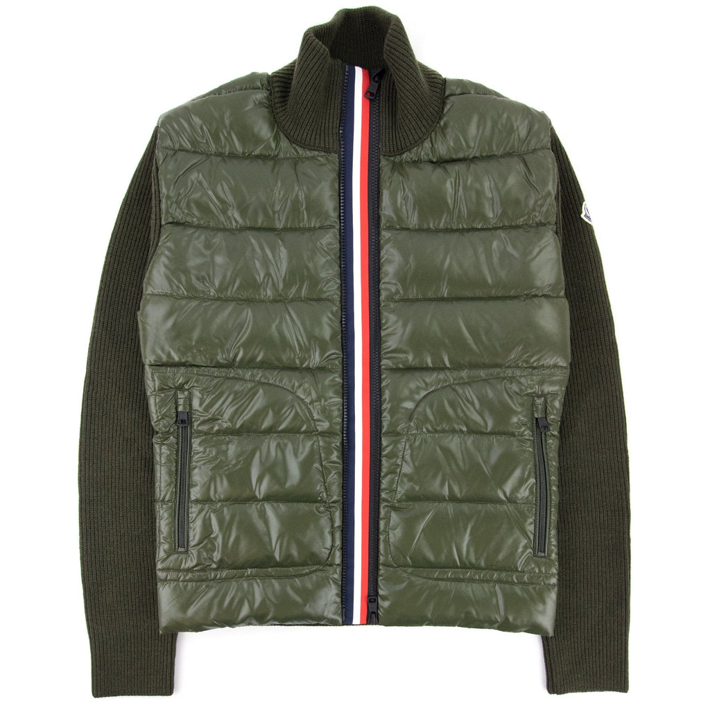 Moncler Maglione Tricot Card Cardigan Khaki 886