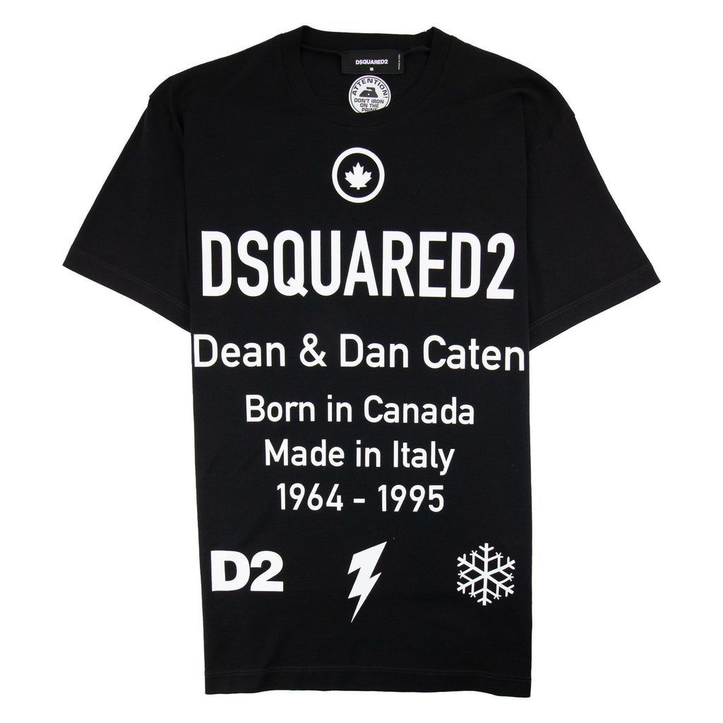 Dsquared2 Dean & Dan Symbol T-shirt Black