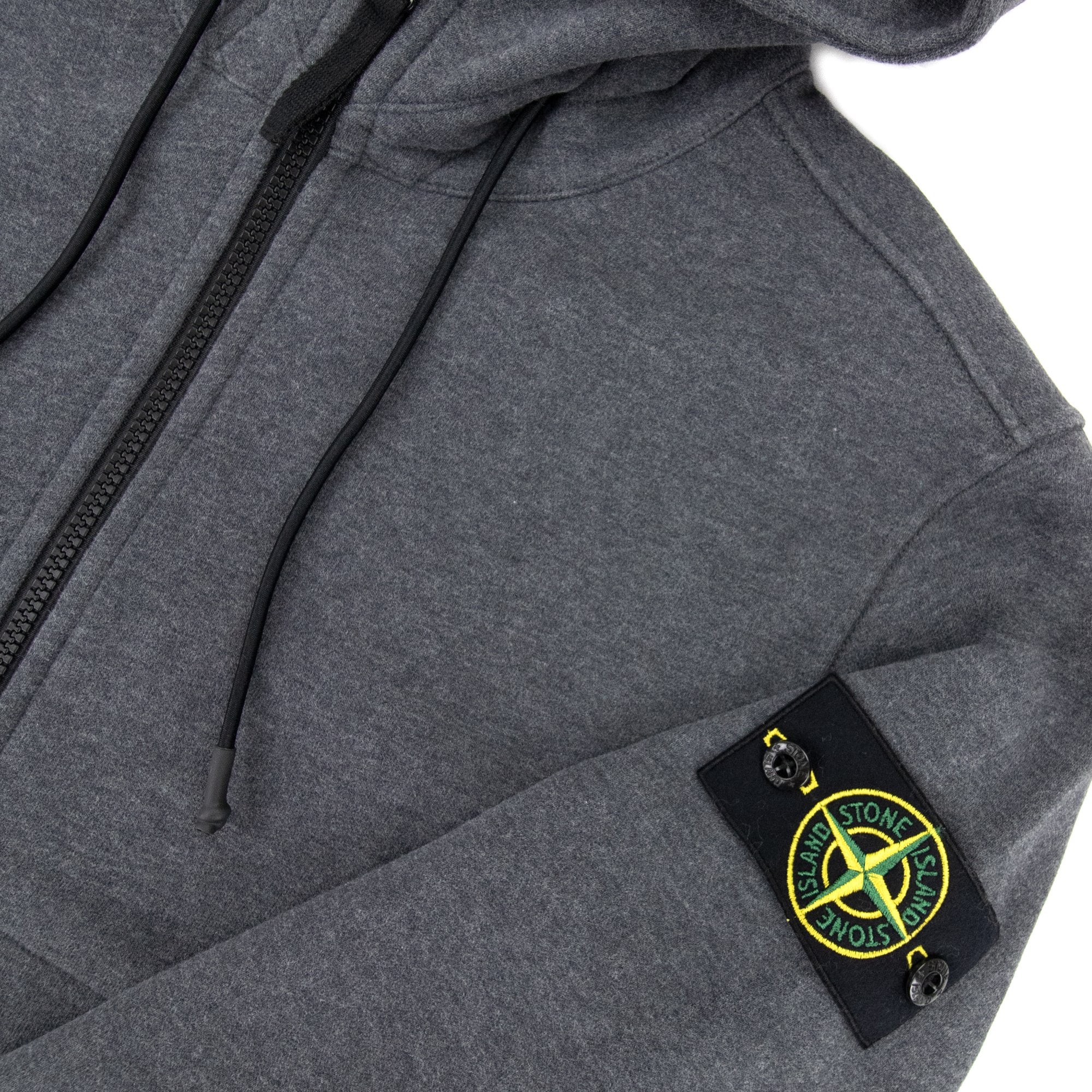 Stone Island 61420 Hoodied Zip Up Sweatshirt Grey V0m67 | ONU – Onu