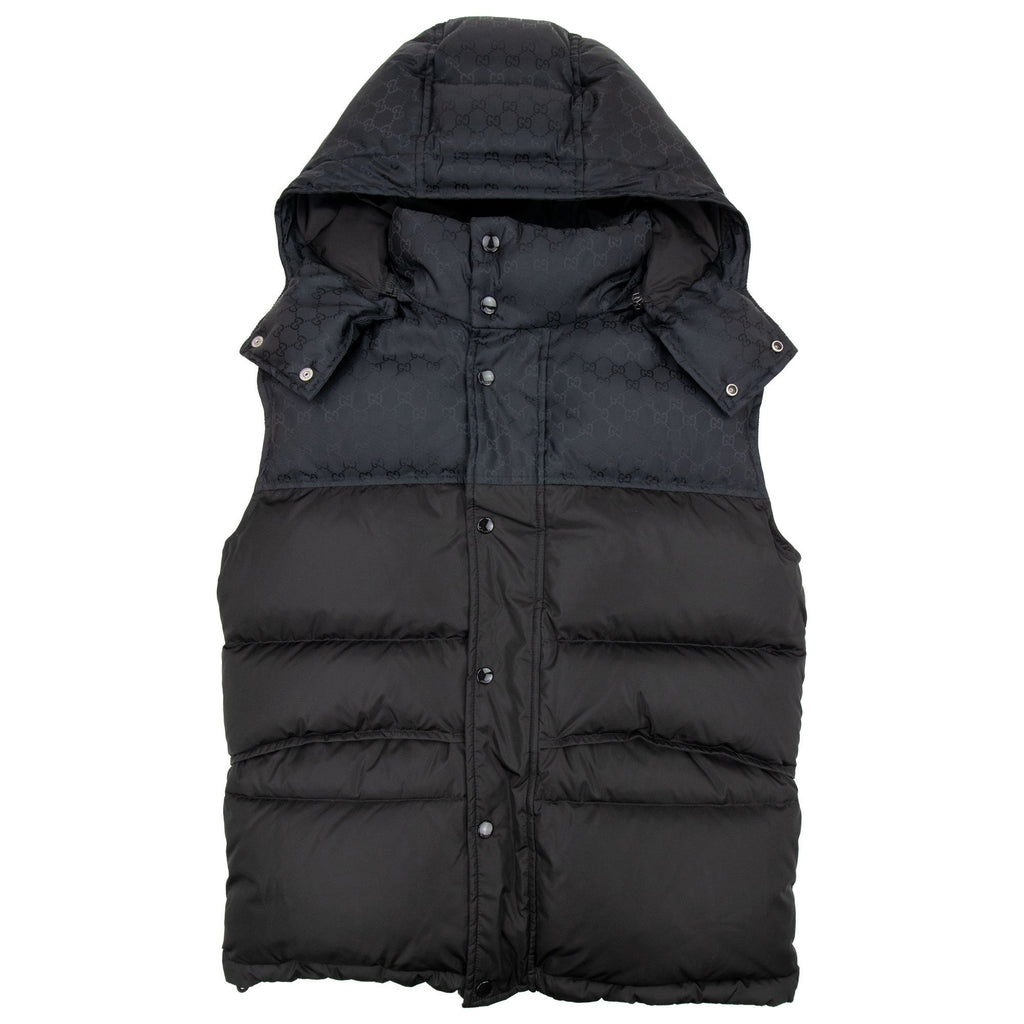 Gucci GG Jacquard Nylon Gilet Black