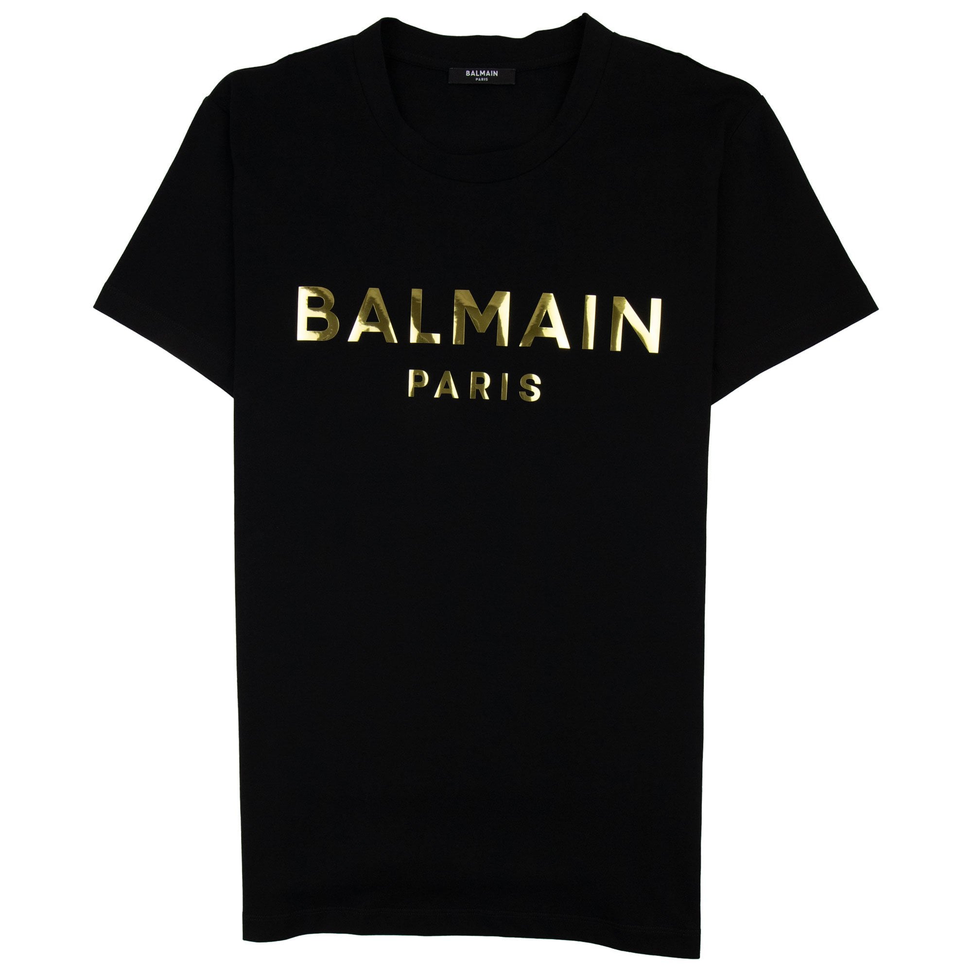 Balmain Metallic Logo T-Shirt Black | ONU – Onu