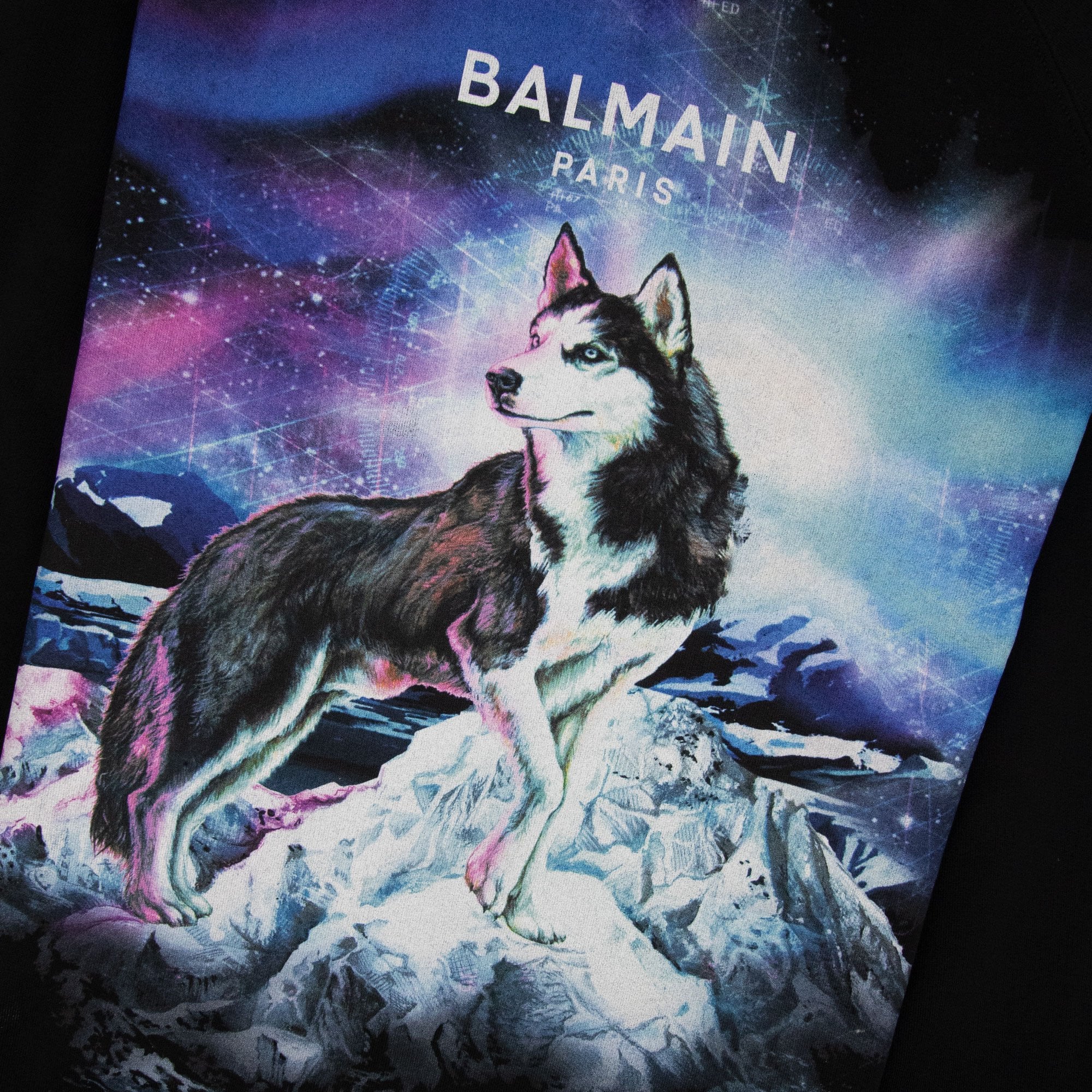 Balmain Lone Wolf Sweatshirt Black