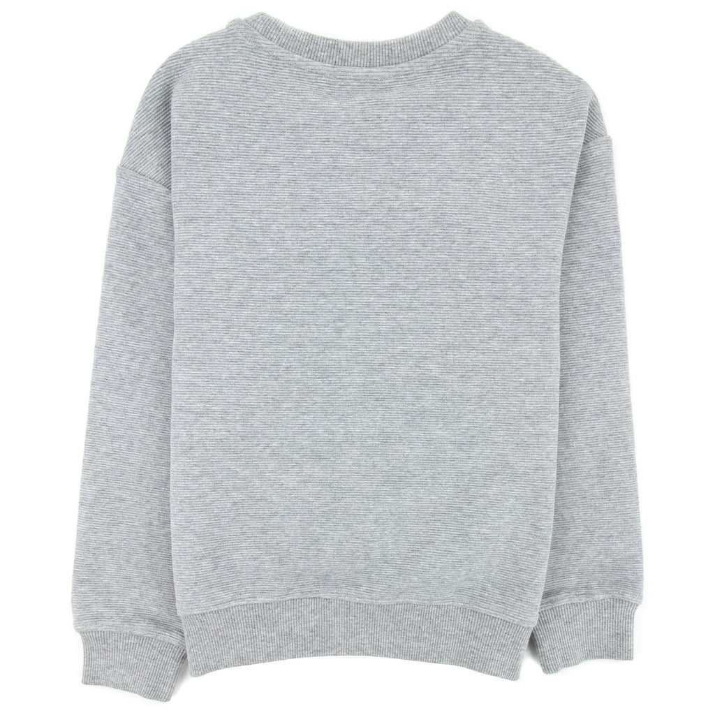 Moschino Kids Zip Pocket Cotton Sweatshirt Grey 60901