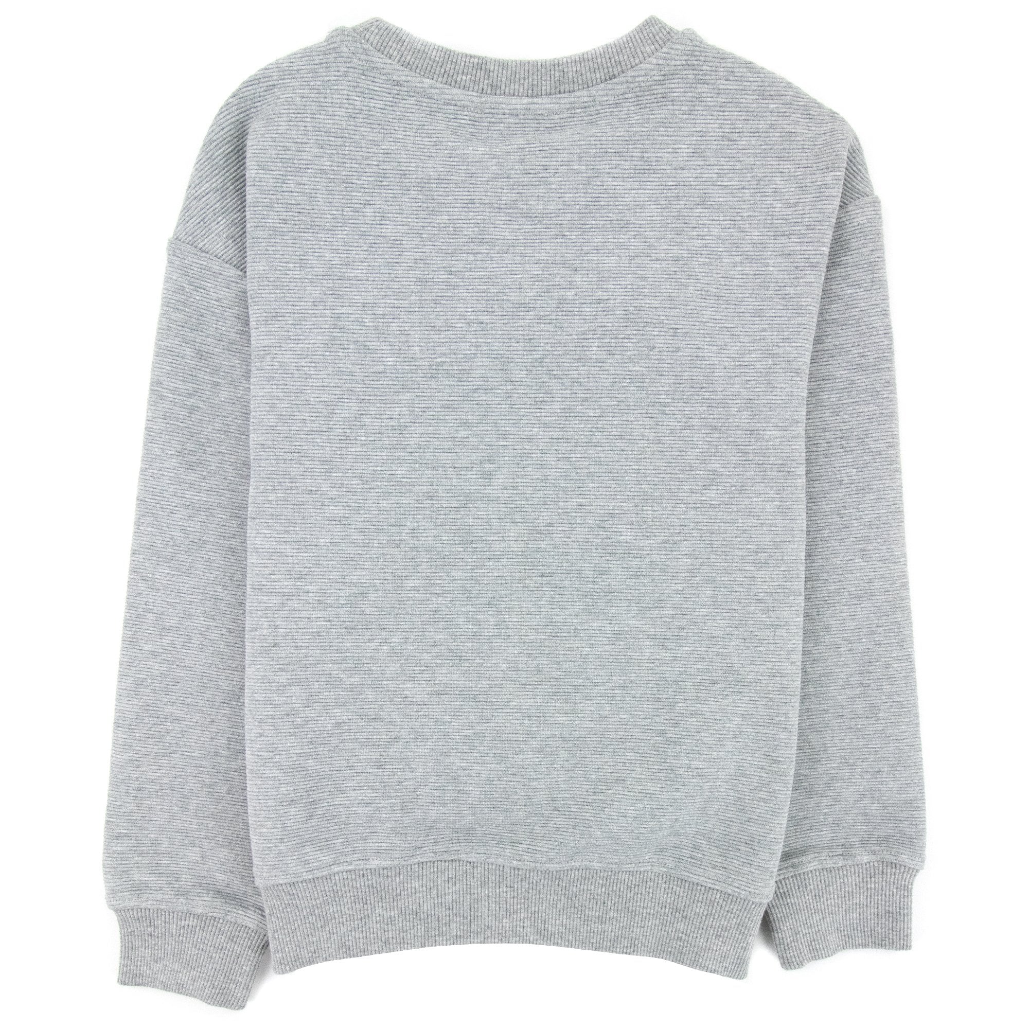 Moschino Kids Zip Pocket Cotton Sweatshirt Grey 60901