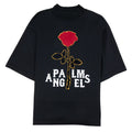 Palm Angels Large Rose T-shirt Black