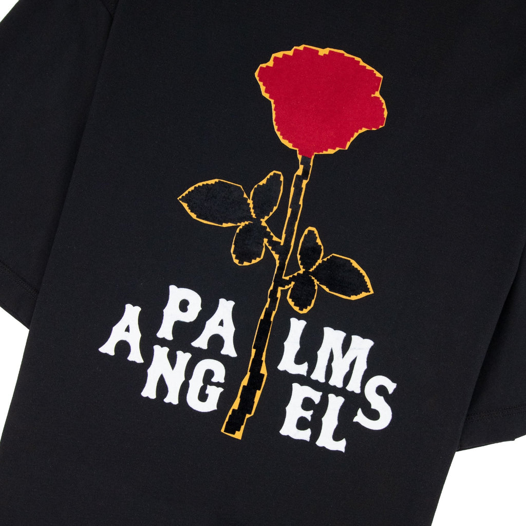 Palm Angels Large Rose T-shirt Black