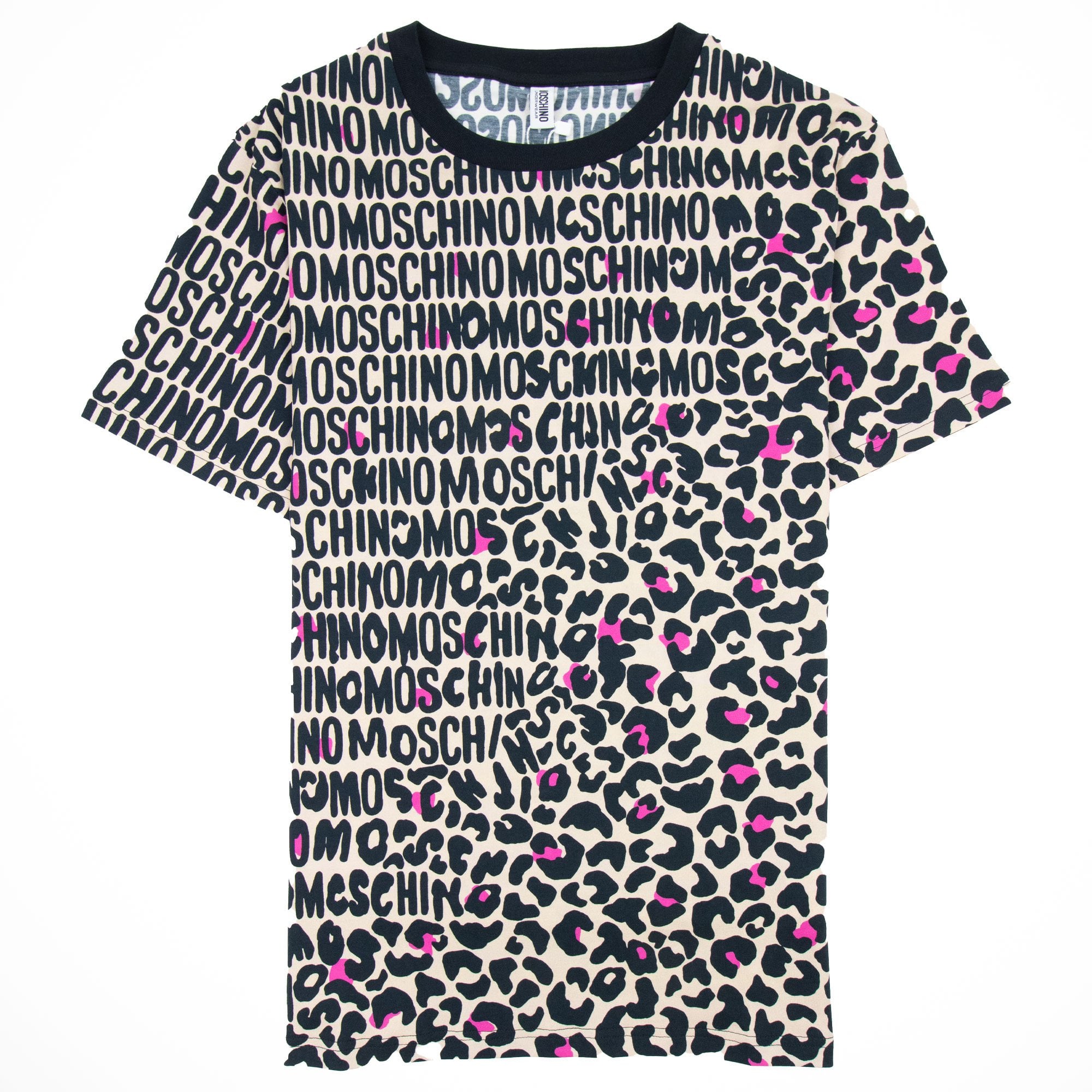 Moschino Underwear Leopard Print T Shirt Camel/black 1003