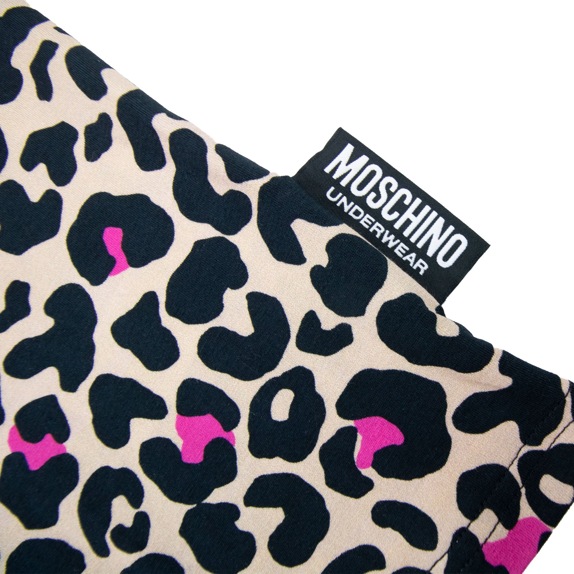 Moschino Underwear Leopard Print T Shirt Camel/black 1003