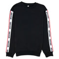 Moschino Underwear Tape Logo Crew Neck Sweatshirt Black 0555